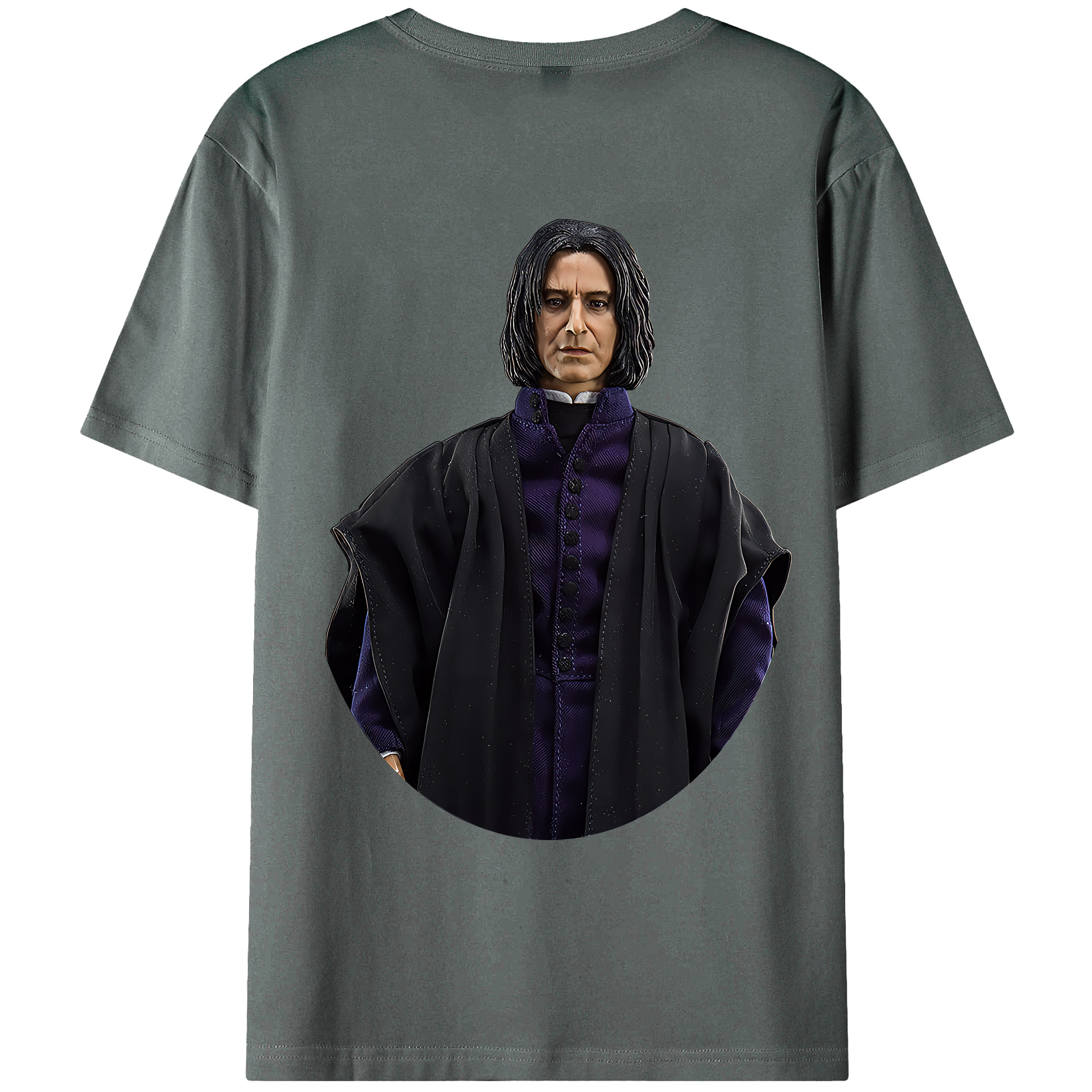 （画像用） Harry Potter ハリー・ポッターシリーズ 綿100％ メンズ半袖Tシャツ（バックプリント） 通気性